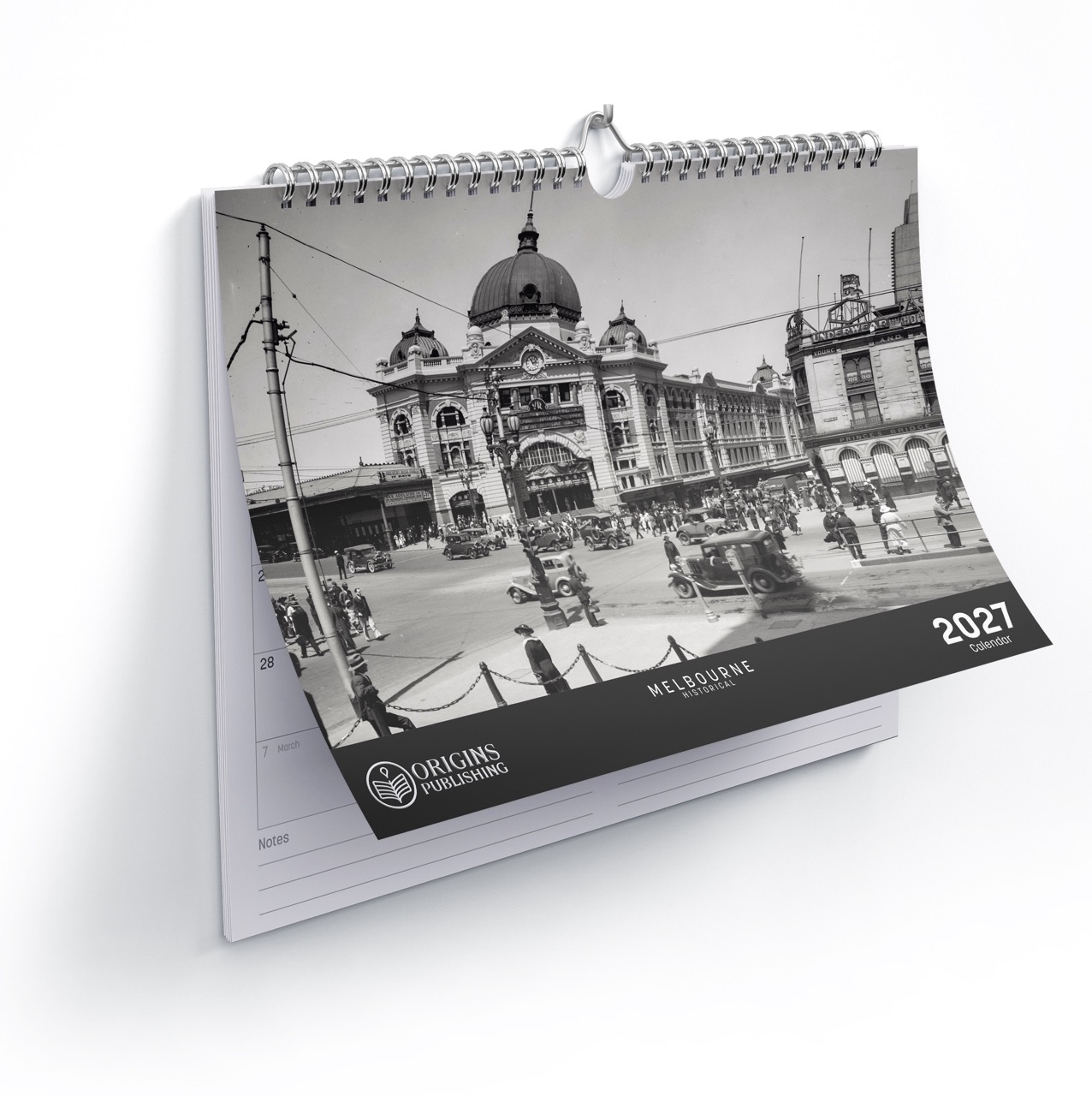 2027 Calendar – Melbourne - Historical Edition